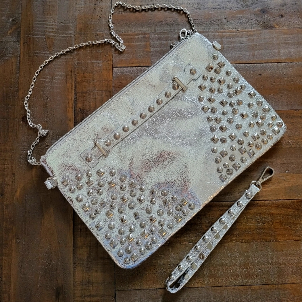 **NWOT** Silver Clutch